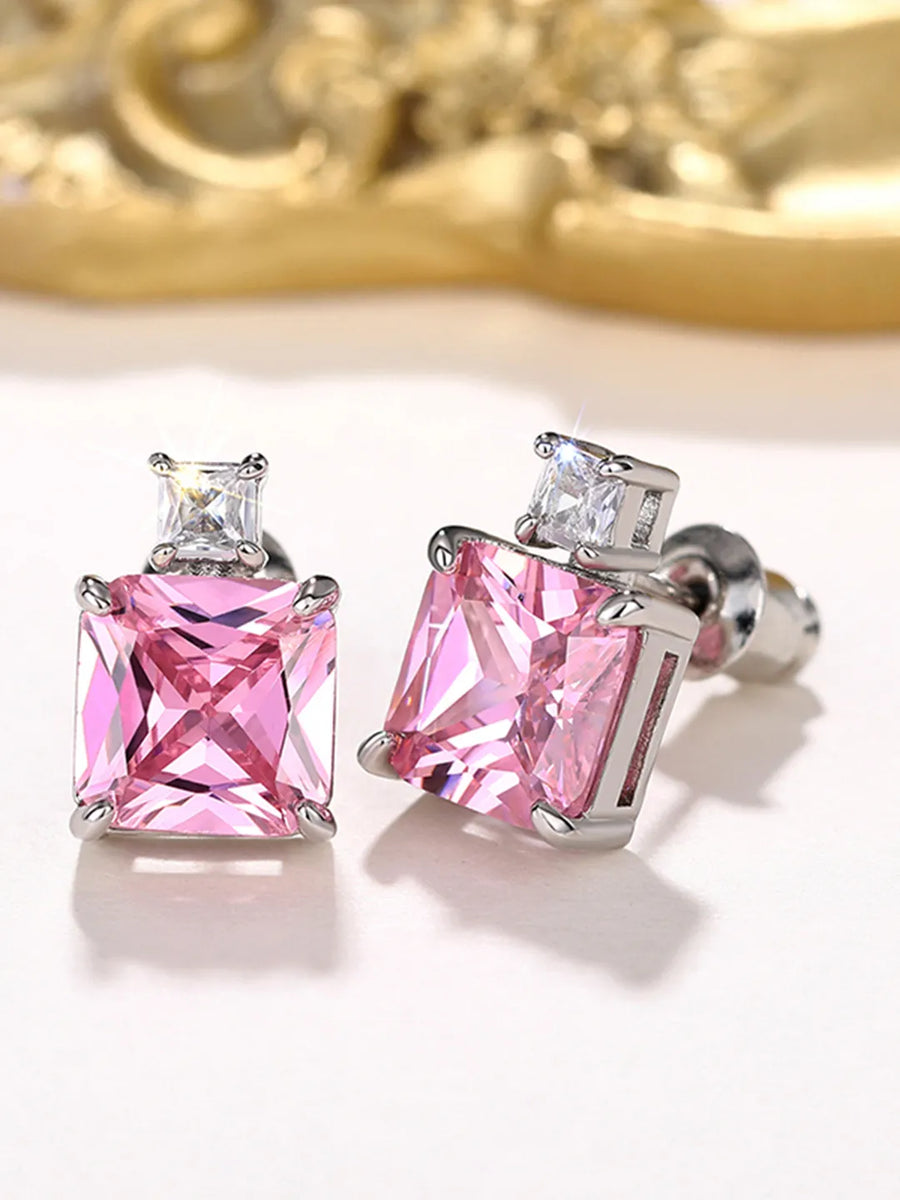 Modern Dual Geometric Stud Earrings