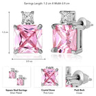Modern Dual Geometric Stud Earrings