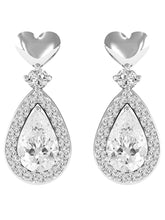Charming Heart Teardrop Dangle Earrings