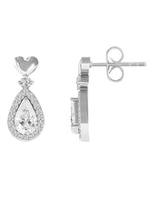 Charming Heart Teardrop Dangle Earrings