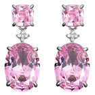 Stunning Oval & Square Cut Drop Earrings