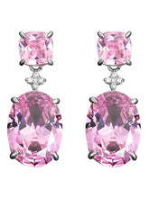Stunning Oval & Square Cut Drop Earrings