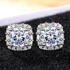 Classic Halo Sparkle Stud Earrings