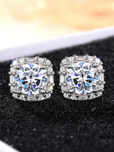 Classic Halo Sparkle Stud Earrings