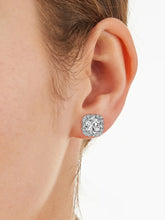 Classic Halo Sparkle Stud Earrings