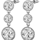Graceful Triple-Cut Drop Earrings
