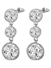 Graceful Triple-Cut Drop Earrings