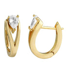 Minimalist Teardrop Hoop Earrings