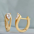Minimalist Teardrop Hoop Earrings
