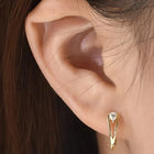 Minimalist Teardrop Hoop Earrings