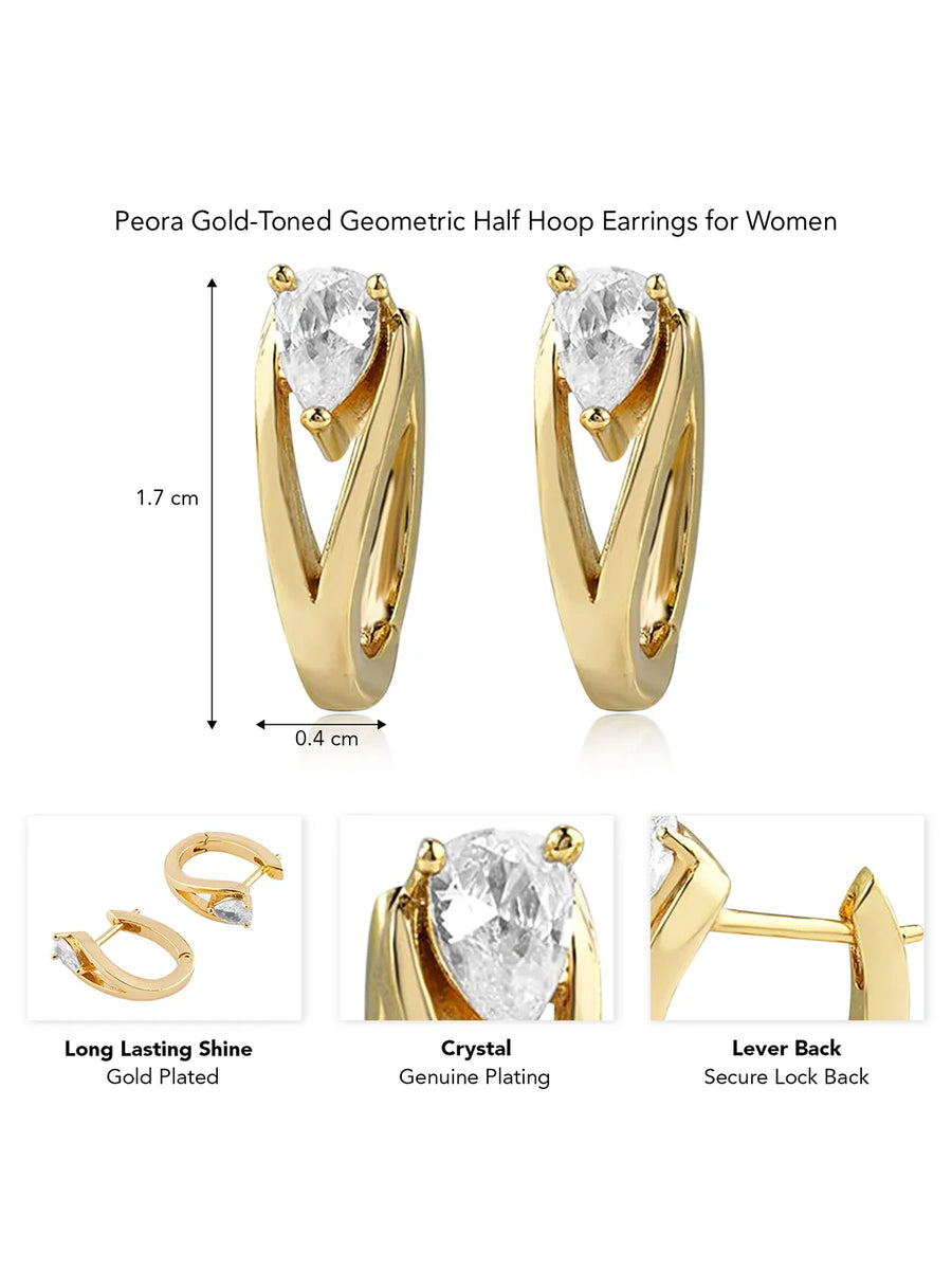 Minimalist Teardrop Hoop Earrings