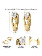 Minimalist Teardrop Hoop Earrings