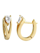 Minimalist Teardrop Hoop Earrings