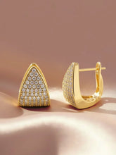 Peora Geometric Gold Plated Modern Earrings