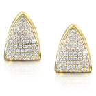 Peora Geometric Gold Plated Modern Earrings