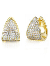 Peora Geometric Gold Plated Modern Earrings
