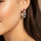 Peora Prism Ranibow Glow Hoop Earrings