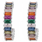 Peora Prism Ranibow Glow Hoop Earrings