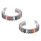 Peora Prism Ranibow Glow Hoop Earrings
