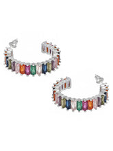 Peora Prism Ranibow Glow Hoop Earrings