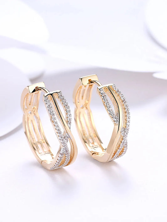 Peora Twist Knot Hoop Earrings - Gold