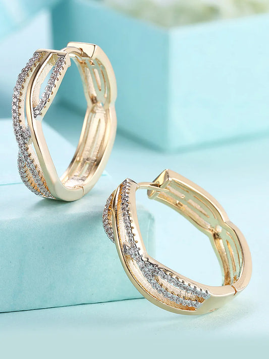 Peora Twist Knot Hoop Earrings - Gold