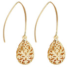 Gold Plated Radiant Statement Earrings