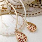 Gold Plated Radiant Statement Earrings