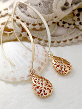 Gold Plated Radiant Statement Earrings