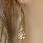 Gold Plated Radiant Statement Earrings