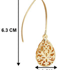 Gold Plated Radiant Statement Earrings