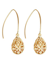 Gold Plated Radiant Statement Earrings