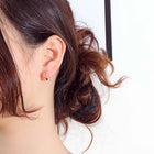 Radiant Rosy Dusk Hoop Earrings