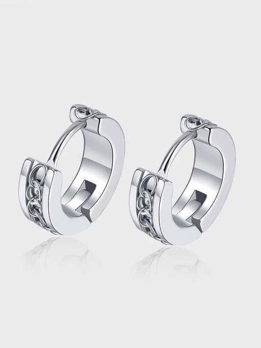Sleek Simply Chic Hoop Earrings