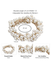 Pearl Embellished Luxe Hair Scrunchie