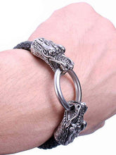 Mystic Dragon Leather Bracelet