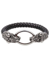 Mystic Dragon Leather Bracelet