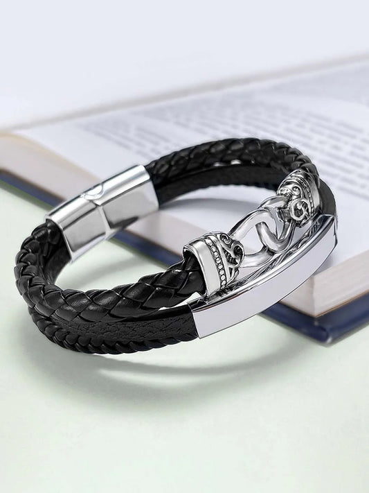 Classic Leather Bracelet by Peora | Timeless Style & Durability