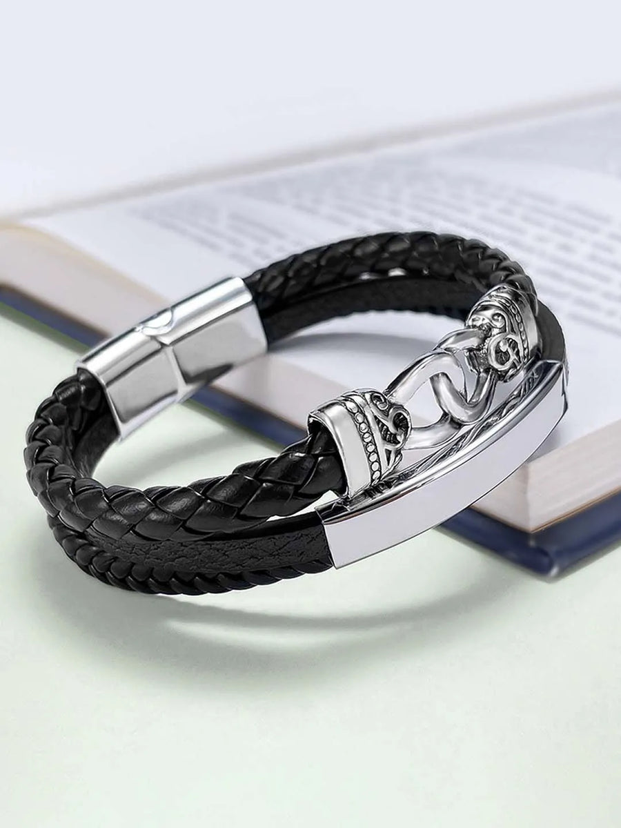 Classic Leather Bracelet by Peora | Timeless Style & Durability