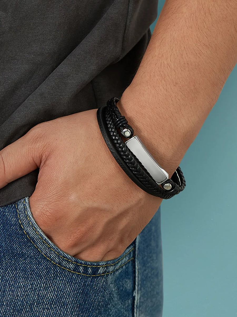 Leather Bracelets – Rugged & Stylish Accessories for Men | Peora