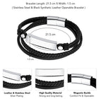 Leather Bracelets – Rugged & Stylish Accessories for Men | Peora