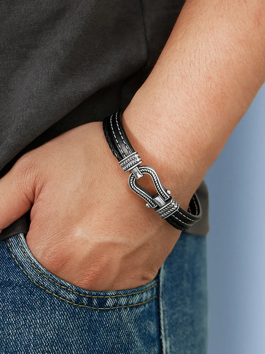 Masculine Style Redefined – Leather Band for Bold Looks | Peora

