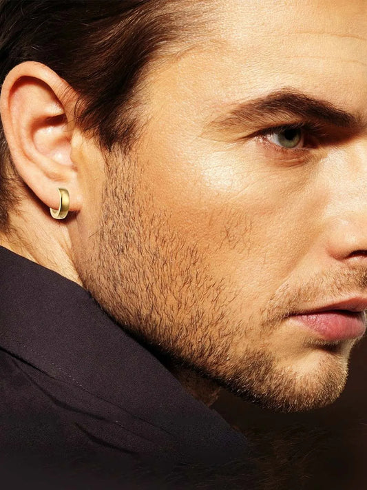 Steel Hoop Earrings – Sleek & Durable Style | Peora