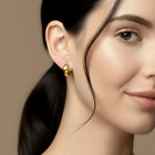 Gleam Stainless Steel Hoop Earrings - Gold
