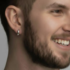 Modern Stainless Steel Hoop Earrings