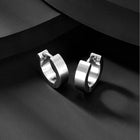 Steel Hoop Earrings – Sleek & Durable Style | Peora