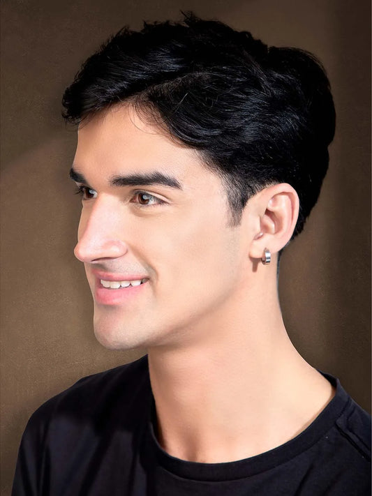 Steel Hoop Earrings – Sleek & Durable Style | Peora