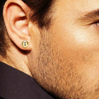 Sleek Classic Orb Stud Earring - Gold