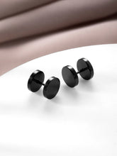 Street Swagger Punk-Style Tunnel Studs - Black