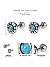 Radiant Sun Symbol Stud Earrings